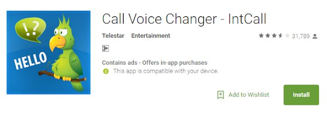 call voice changer intcall mod apk